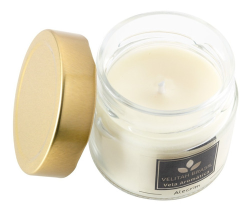 Imagem 2 de 5 de Vela Aromática Premium Alecrim 140g 30h Aromatizada Perfuma