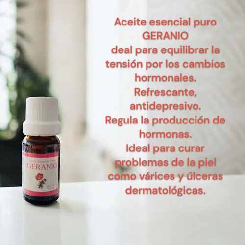 Aceite Esencial Geranio Davida 100% Natural