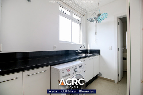Imagem 17 de 19 de Acrc Imóveis - Apartamento Mobiliado A Venda No Bairro Ponta Aguda, Com 03 Suítes, 03 Vagas De Garagem E Depósito - Ap04289 - 69318269