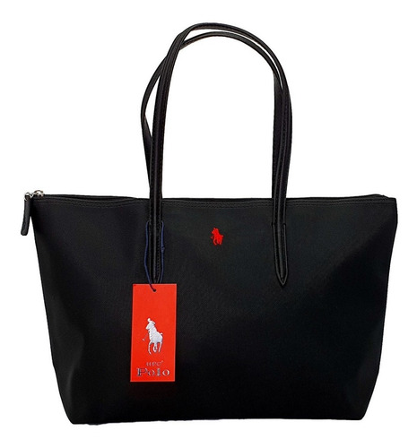 Bolsa Hpc Polo Tote Y Cartera Negro