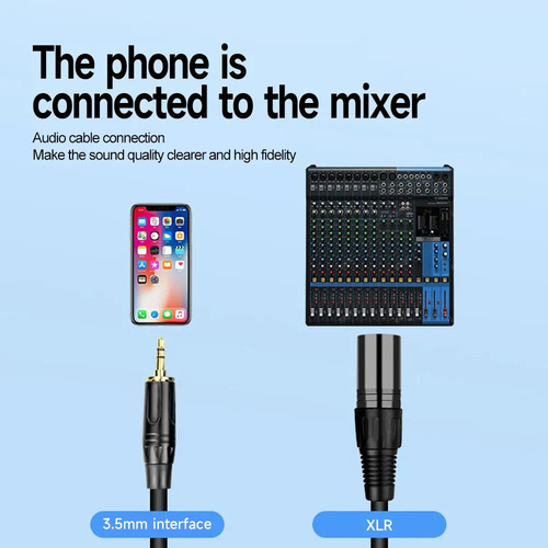 A Cable Auxiliar Trs Plug 3.5 / Xlr Macho No Balanceado 3