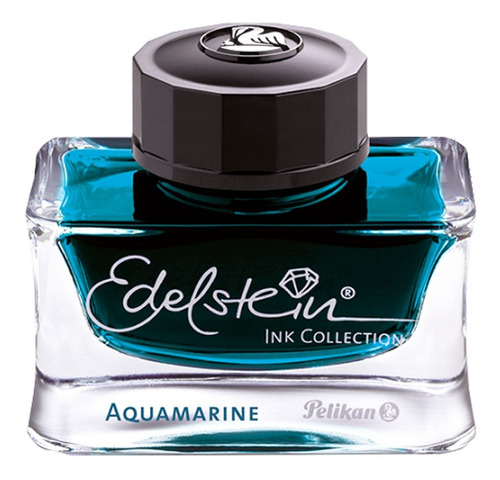 Tinta Para Caneta Tinteiro Edelstein Pelikan Aquamarine 50ml Cor do exterior Transparente