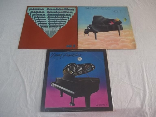 Piano Fantástico Vinil Lp 3 Discos Vol 2 3 5 