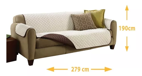 Couch Funda Reversible Protector De Sofa Una Pza