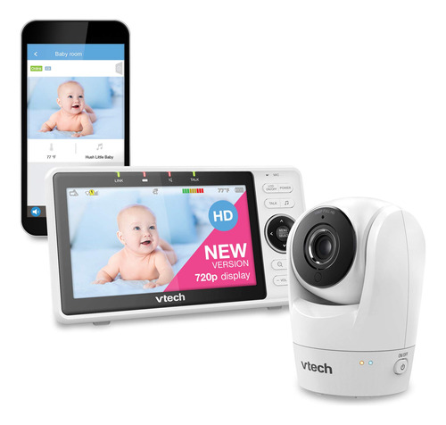 Vtech Monitor De Bebé Wifi Inteligente Mejorado Vm901, Panta