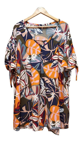 Imagen 1 de 1 de Blusa Fibrana Mujer Hasta Talle 14 Talles Grandes Especiales