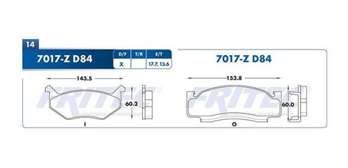 Balata Fritec Dart 3.7 1973 1974 1975 1976 1977 1978 1979