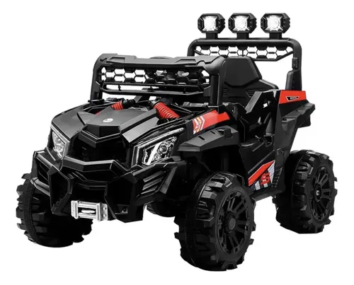 Coche Electrico Montable Carrito Con Control Remoto Buggy Color Negro