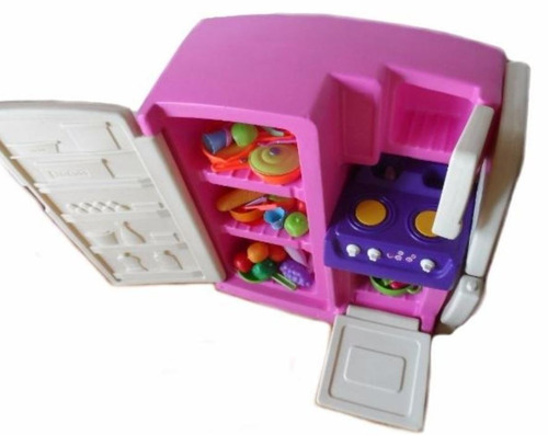 Imagen 6 de 10 de Cocina Kichinet Cocinita Infantil Rotoys Heladera Microondas