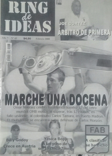 Revista Ring De Ideas 43 Narvaez,billy Godoy,bopp,cortez