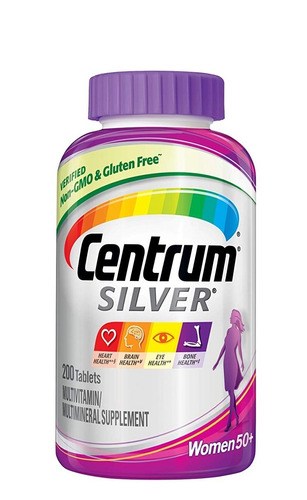 Centrum Silver Women Mulher 50+ Importado Eua (200 Tablets) 