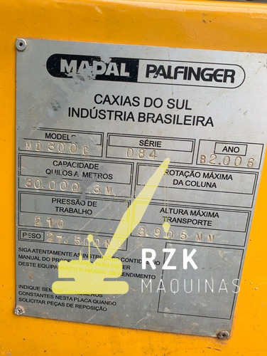 Guindaste Vm Madal Md300c - 2006