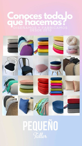 Fundas De Pana 40x40 Sin Relleno Pequeño Taller