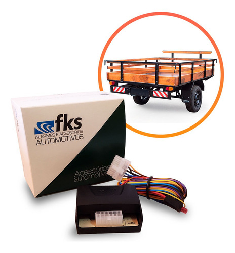 Módulo Para Reboque Fks Mr200 5s Com Entrada Para Luz De Ré