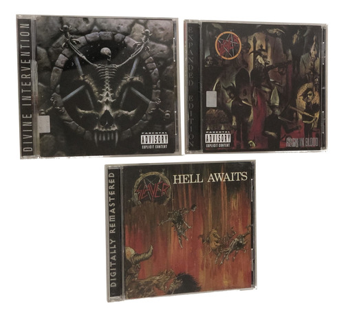 Slayer - Pack 3 Cds,hell Awa, Divine Interna, Reign Inblood 