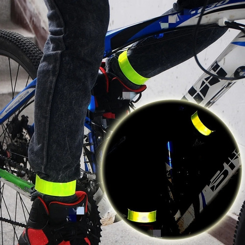 Imagen 8 de 10 de Banda Reflectiva Para Bicicleta