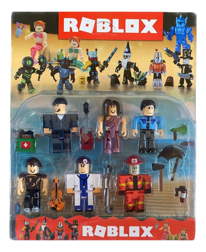 Set Roblox Blíster Juguete Muñecos Articulado X6 Accesorios