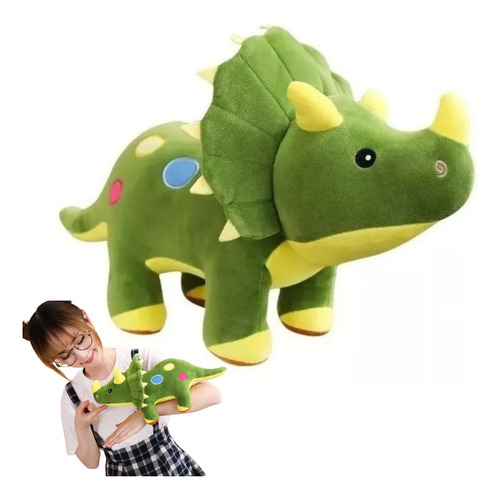 Triceratops Pelúcia 40cm Fofinho Promoção