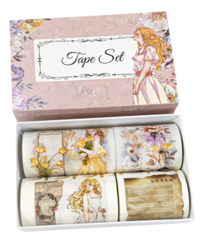 Set De 4 Cintas Washi Decorativas Compatible Con Estilo B