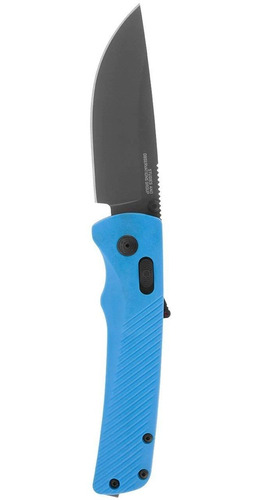 Cuchillo Edc Hoja Acero Inoxidable D2 Mango Azul