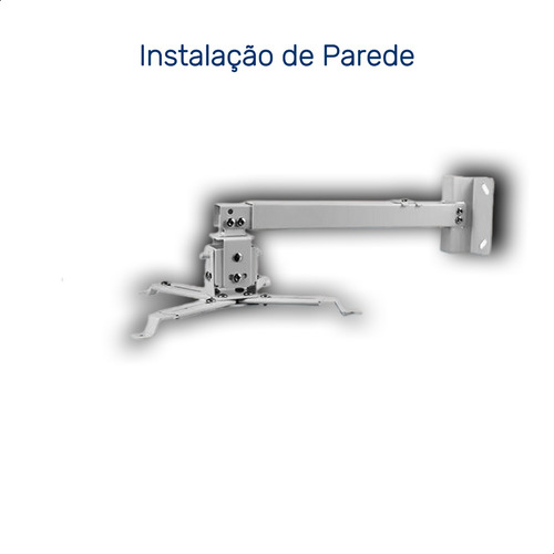 Suporte Projetor Universal Regulável Teto Parede 13 A 65cm