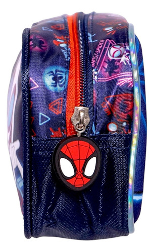 Lapicera Escolar Infantil Super Héroes Spiderman 3d Azul Spider-man 3d
