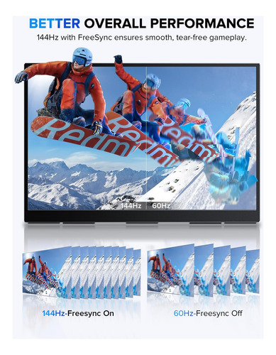 Monitor Portátil Uperfect 2k 144hz Touch Wanten 18 2560x1600