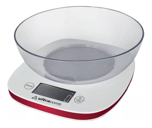 Balanza Cocina C/ Bowl Lcd Digital Ultracomb 1g A 3kg Precision