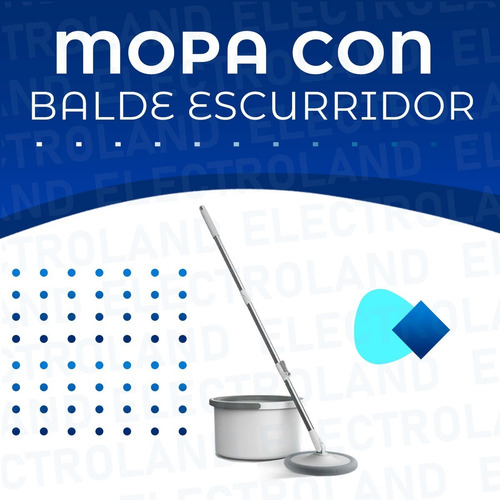 Imagen 2 de 10 de Mopa Balde Trapeador Escurridor Separa Agua Sucia Y Limpia