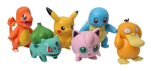 Pack 6 Figuras Pokémon Pikachu Con Caja