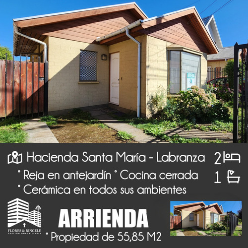 Linda Casa En Arriendo En Hacienda Santa María - Labranza