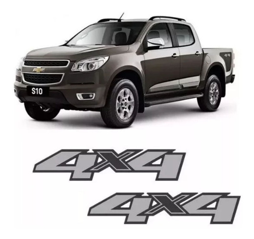 Adhesivos 4x4  S10 Nueva Año 2012 Al 2018