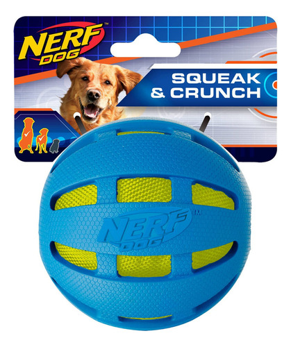 ¿bola Crujiente De Goma Nerf Dog De 3,8 Pulgadas? Bolsa Cru