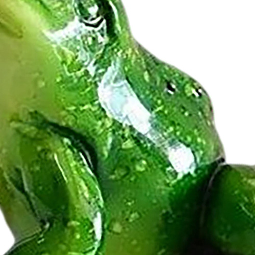 Figuras De Corona Con Rana Verde Divertida Y Encantadora,