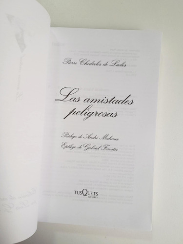 Las Amistades Peligrosas - Choderlos De Laclos - Tusquets