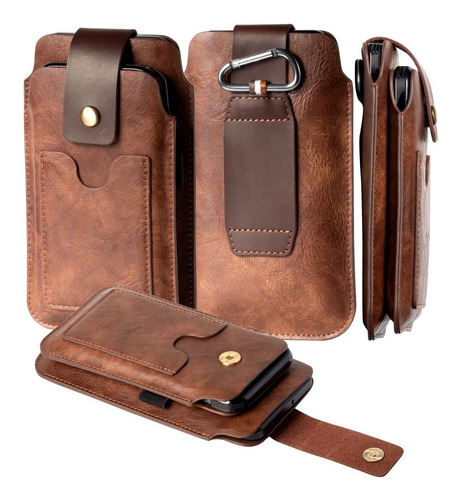 Funda Cinturon Delgada Doble 2 Para Motorola Edge 30 Fusion