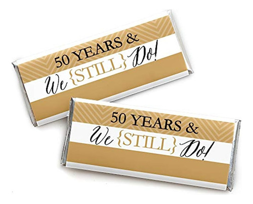 We Still Do - 50th Wedding Anniversary Party - Candy Bar Wra