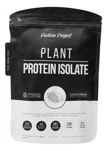 Protein Project Protein Isolate Plant  X 908gr Chocolate