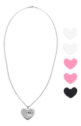 Collar De Perfume, Corazón, Aromaterapia, Joyería