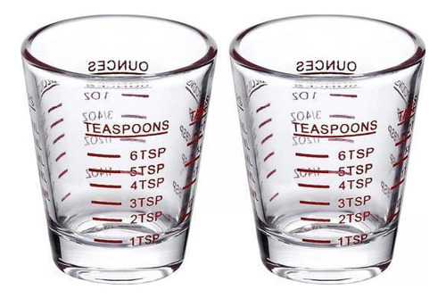 5 Vasos De Chupito De 2 Piezas, Taza Medidora, Mini Medida