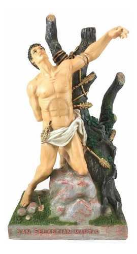 Figura De San Sebastián Mártir 29cm Altura