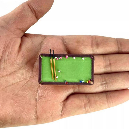 Mesa De Billar En Miniatura A Escala 1/64, Accesorio Para