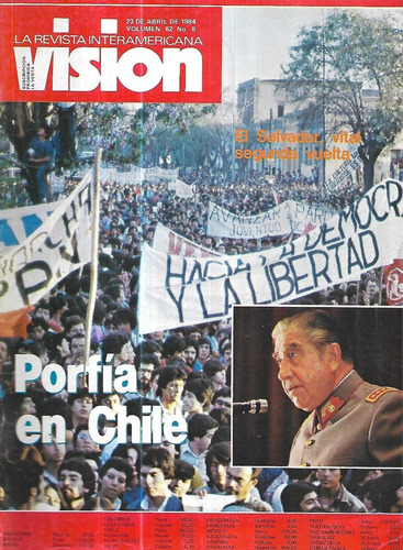 Revistas Visión 23 Abril 1984 / Porfía En Chile