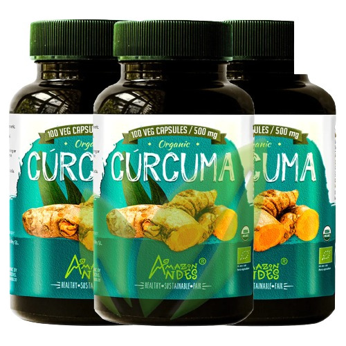 Cúrcuma 500mg Desinflamante Oseo & Articular 03 Frascos