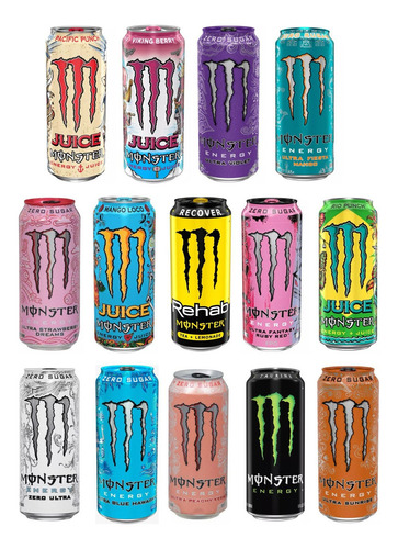 Bebida Energizante Monster Zero 473 Ml (14 Pz)