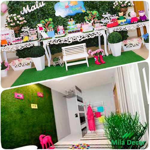 Imagem 6 de 7 de Tapete De Grama Sintética Ultragrass 2x1m Decoração Festas