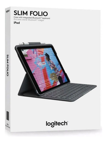 Teclado Logitech Slim Folio Para iPad 10.2 7ma 8va 9na Gen
