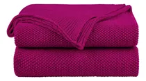 Comprar Piccocasa Manta De Punto 100% Algodón, Mantas Y Mantas Y De