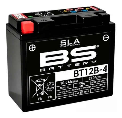 Bateria Kawazaki Zx 10 R Bt12b-4 = Yt12b-bs Bs Battery Ryd
