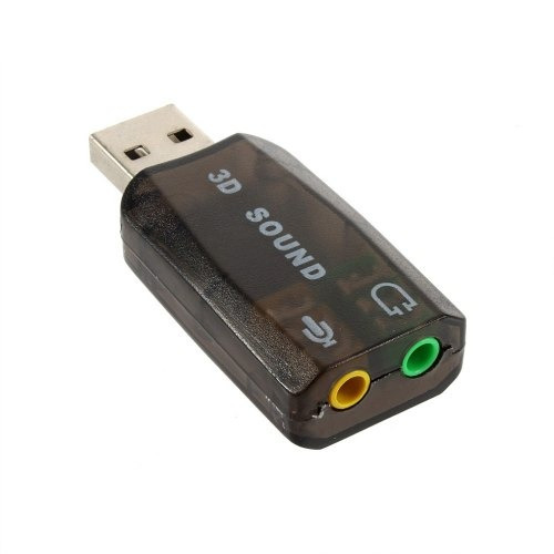 Placa De Som Usb 5.1 Canais Notebook Pc 3d Conversor Audio